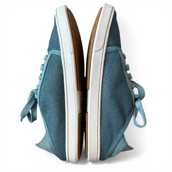 OluKai Pehuea Li Sneakers W9 Teal Blue Lace Up Low Top Comfort Casual - Picture 4 of 9